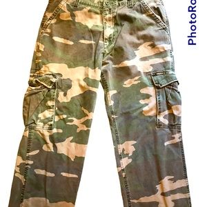 COPY - Mens Vintage Machine Camo Cargo Pants